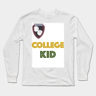 College Kid.BLK.BEIGE.GRN Long Sleeve T-Shirt